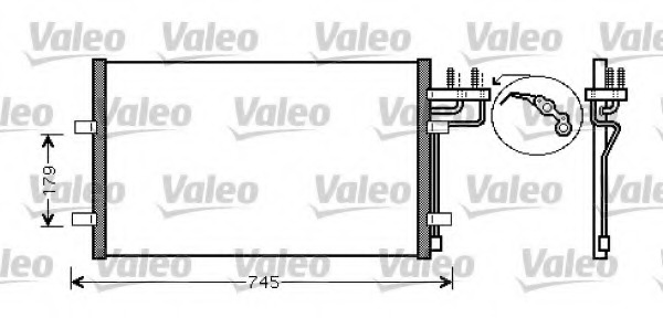 818046 VALEO Конденсатор, кондиционер