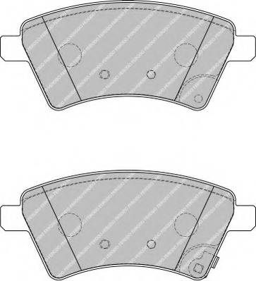 fdb1875 FERODO Комплект тормозных колодок, дисковый тормоз