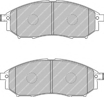 fdb1881 Ferodo Комплект тормозных колодок, дисковый тормоз
