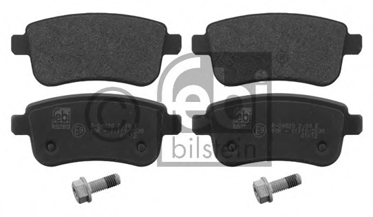 0986494384 BOSCH Комплект тормозных колодок, дисковый тормоз