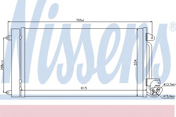 940093 Nissens Конденсатор, кондиционер