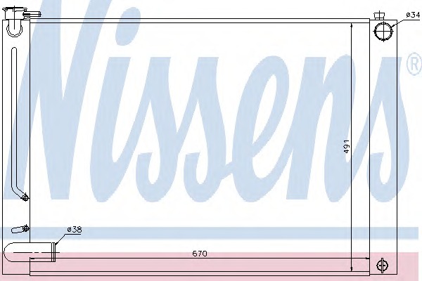 64660 Nissens Радиатор, охлаждение двигателя