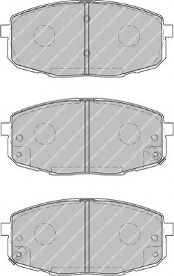 FDB1869 Ferodo Комплект тормозных колодок, дисковый тормоз