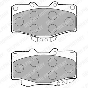 LP854 Delphi Комплект тормозных колодок, дисковый тормоз