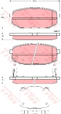 gdb3384 TRW Комплект тормозных колодок, дисковый тормоз
