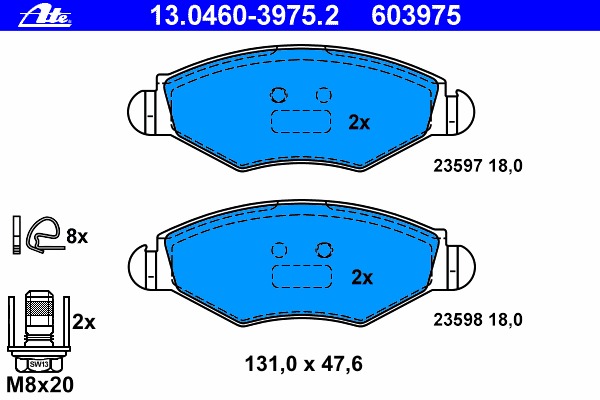 Купить 8DB355019-311 HELLA PAGID Комплект тормозных колодок, дисковый тормоз в интернет-магазине Ravta – самая низкая цена