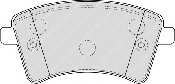 fdb4185 FERODO Комплект тормозных колодок, дисковый тормоз