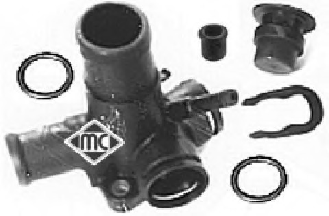 03527 Metalcaucho Фланец охлаждающей жидкости