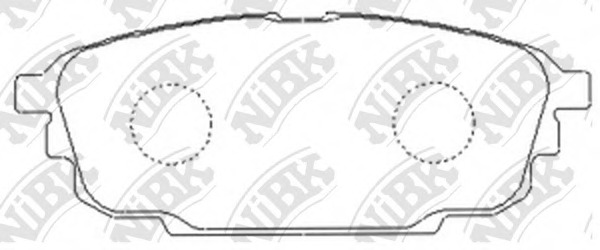 PN5476 NiBK Комплект тормозных колодок, дисковый тормоз