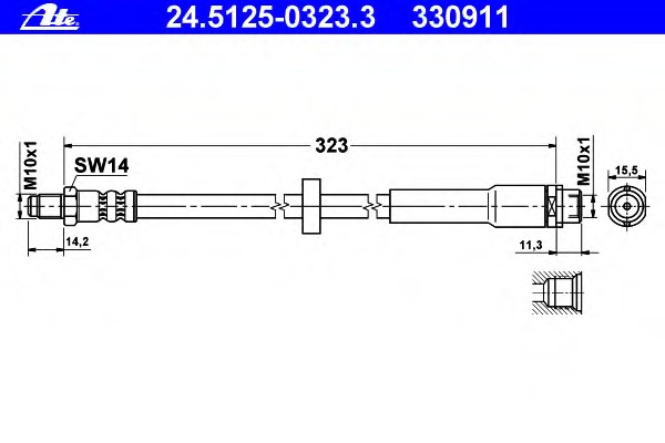 4f0611775d VAG Тормозной шланг