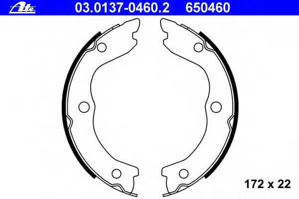 s56543 BREMBO Комплект тормозных колодок, стояночная тормозная система