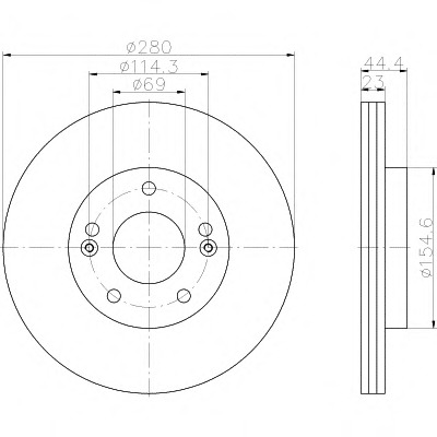 92243103 TEXTAR Тормозной диск