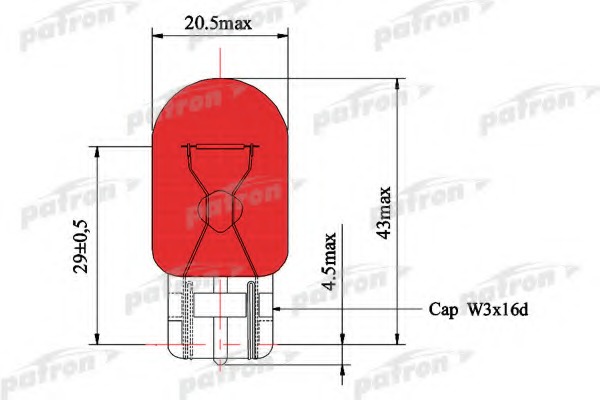 Купить plwy21w PATRON Лампа накаливания, фонарь указателя поворота; Лампа накаливания, фонарь указателя поворота в интернет-магазине Ravta – самая низкая цена