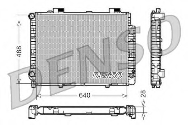 Купить DRM17041 DENSO Радиатор, охлаждение двигателя в интернет-магазине Ravta – самая низкая цена