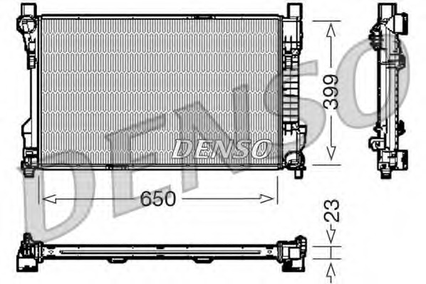 DRM17081 DENSO Радиатор, охлаждение двигателя
