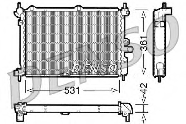 Купить DRM20014 DENSO Радиатор, охлаждение двигателя в интернет-магазине Ravta – самая низкая цена