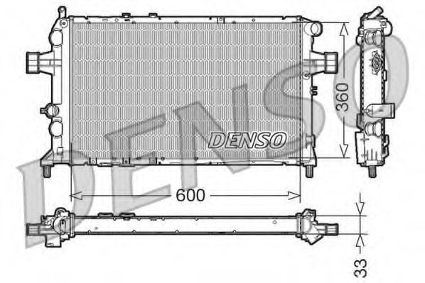 Купить DRM20018 DENSO Радиатор, охлаждение двигателя в интернет-магазине Ravta – самая низкая цена