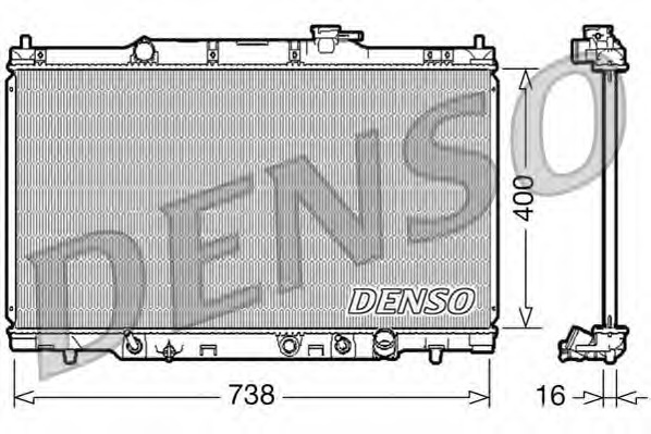 Купить DRM40012 Denso Радиатор, охлаждение двигателя в интернет-магазине Ravta – самая низкая цена