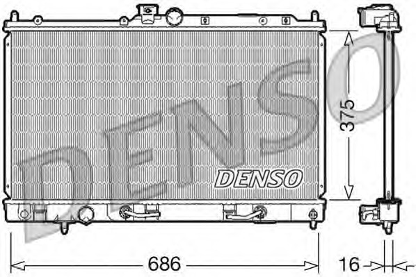 Купить DRM45024 Denso Радиатор, охлаждение двигателя в интернет-магазине Ravta – самая низкая цена