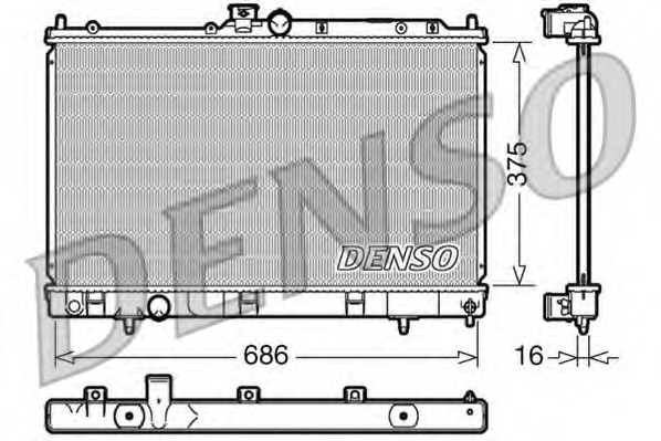 Купить drm45025 DENSO Радиатор, охлаждение двигателя в интернет-магазине Ravta – самая низкая цена