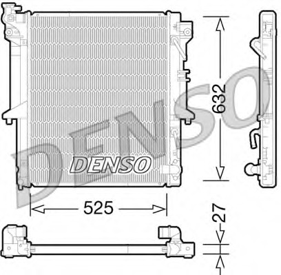 Купить DRM45035 Denso Радиатор, охлаждение двигателя в интернет-магазине Ravta – самая низкая цена