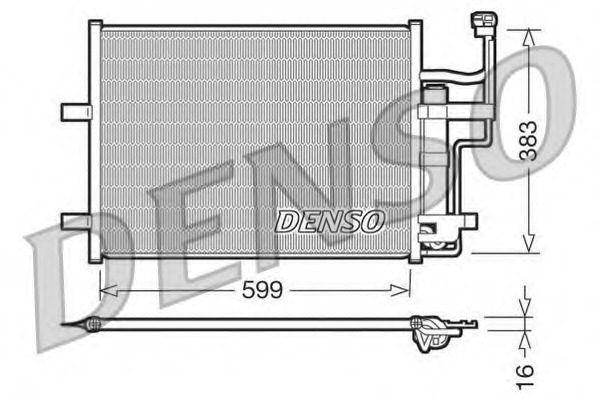 Купить DCN44003 Denso Конденсатор, кондиционер в интернет-магазине Ravta – самая низкая цена