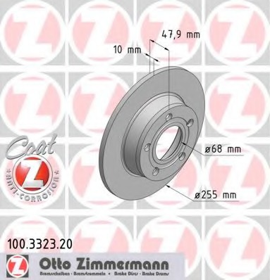 100.3323.20 ZIMMERMANN Тормозной диск