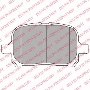 LP1144 Delphi Комплект тормозных колодок, дисковый тормоз