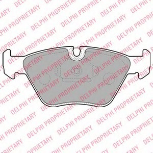 LP1608 Delphi Комплект тормозных колодок, дисковый тормоз