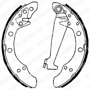 Купить LS1625 Delphi Комплект тормозных колодок в интернет-магазине Ravta – самая низкая цена