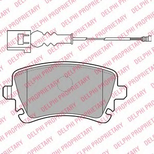 LP1911 Delphi Комплект тормозных колодок, дисковый тормоз