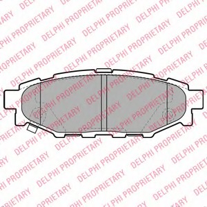 LP1999 Delphi Комплект тормозных колодок, дисковый тормоз