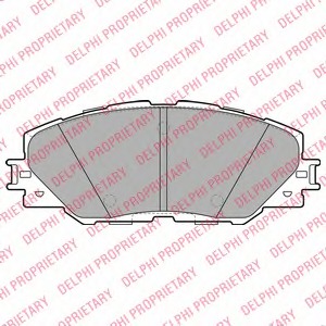 Купить LP2003 Delphi Комплект тормозных колодок, дисковый тормоз в интернет-магазине Ravta – самая низкая цена
