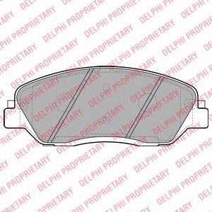 LP2048 Delphi Комплект тормозных колодок, дисковый тормоз