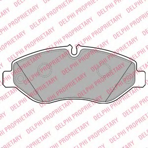 LP2039 Delphi Комплект тормозных колодок, дисковый тормоз