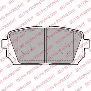 lp2051 DELPHI Комплект тормозных колодок, дисковый тормоз