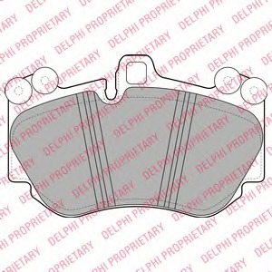 LP2116 Delphi Комплект тормозных колодок, дисковый тормоз