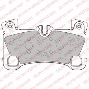 LP2118 Delphi Комплект тормозных колодок, дисковый тормоз