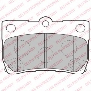 LP2130 Delphi Комплект тормозных колодок, дисковый тормоз
