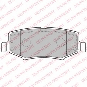 LP2172 Delphi Комплект тормозных колодок, дисковый тормоз
