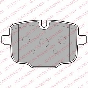 LP2246 DELPHI Комплект тормозных колодок, дисковый тормоз