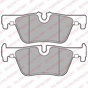 LP2286 Delphi Комплект тормозных колодок, дисковый тормоз
