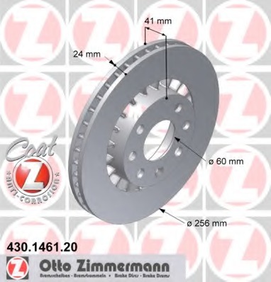 430.1461.20 ZIMMERMANN Тормозной диск