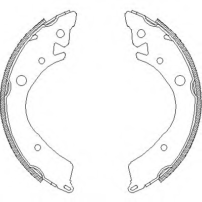 4084.00 REMSA Комплект тормозных колодок