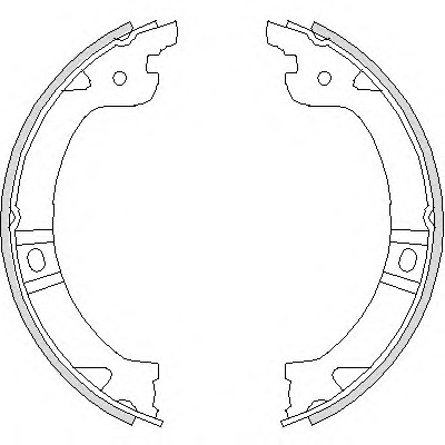 4744.00 REMSA Комплект тормозных колодок, стояночная тормозная система