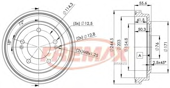 Купить BD-5174 Fremax Тормозной барабан в интернет-магазине Ravta – самая низкая цена