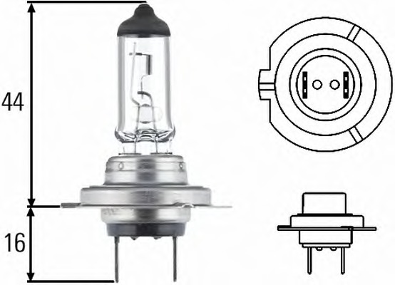 1987302075 Bosch Лампа накаливания, основная фара; Лампа накаливания, противотуманная фара; Лампа накаливания; Лампа накаливания, основная фара; Лампа накал