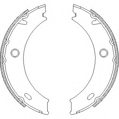 4714.01 REMSA Комплект тормозных колодок, стояночная тормозная система