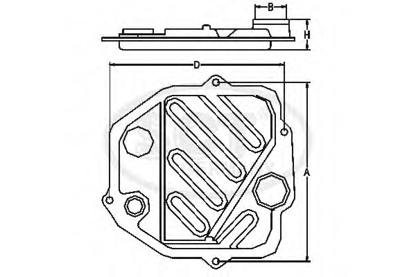 45285-22010 HYUNDAI Гидрофильтр, автоматическая коробка передач