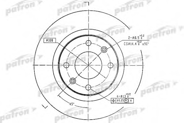 Купить pbd1220 PATRON Тормозной диск в интернет-магазине Ravta – самая низкая цена